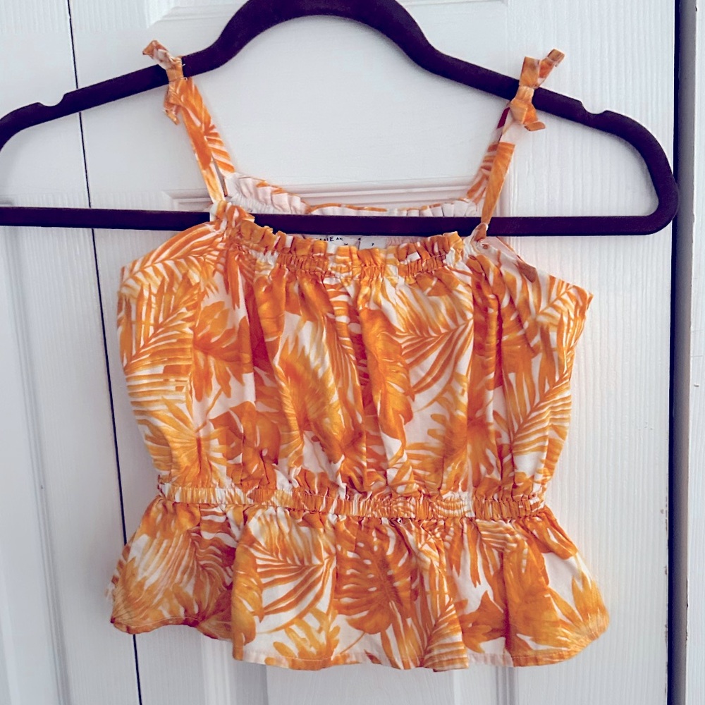 Janie and Jack girls size 7 yellow safari pants sets